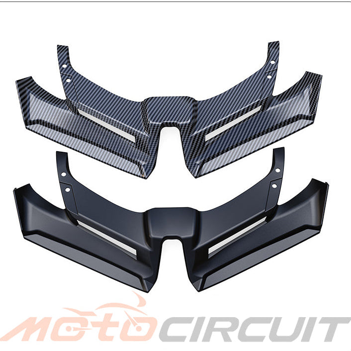 Honda PCX160 Bird Beak Deflector front view installed on motorcycle