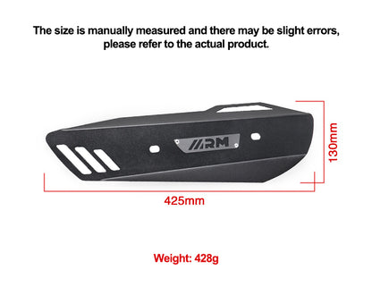 Exhaust pipe guard installation dimensions for Honda BEAT/GENIO