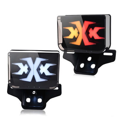 High Performance LED Motorcycle Taillight Brake Light for Honda CG125 and GN125, showing bright red illumination and sleek design
