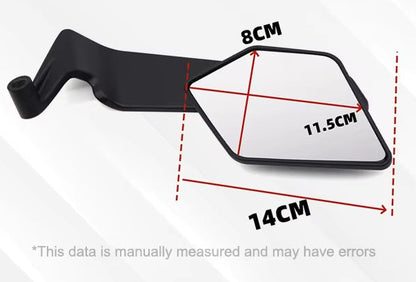 Size and Dimensions of Espejo Bar End Mirror for Motorcycle and Electric Bike