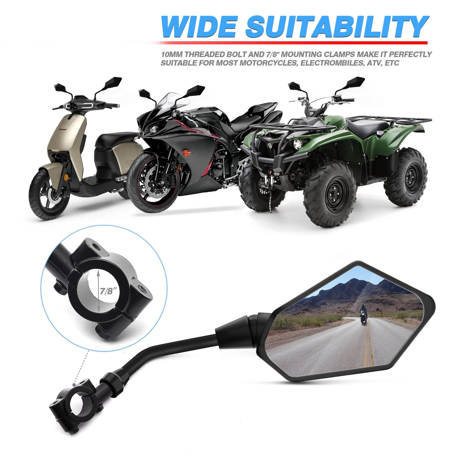 motorcycle mirror 164