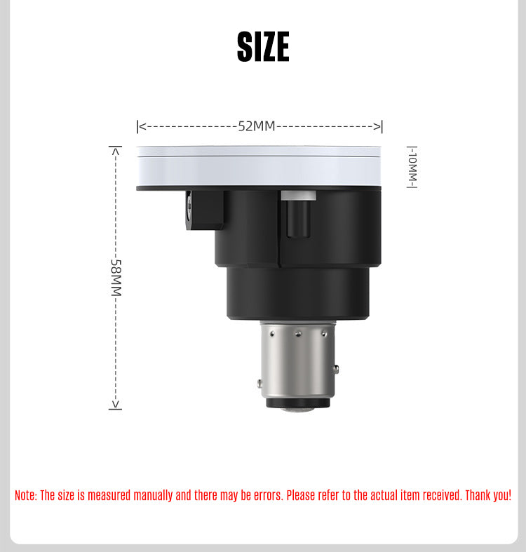 Dimensions and Size of Universal Motorcycle Brake Light for Easy Installation