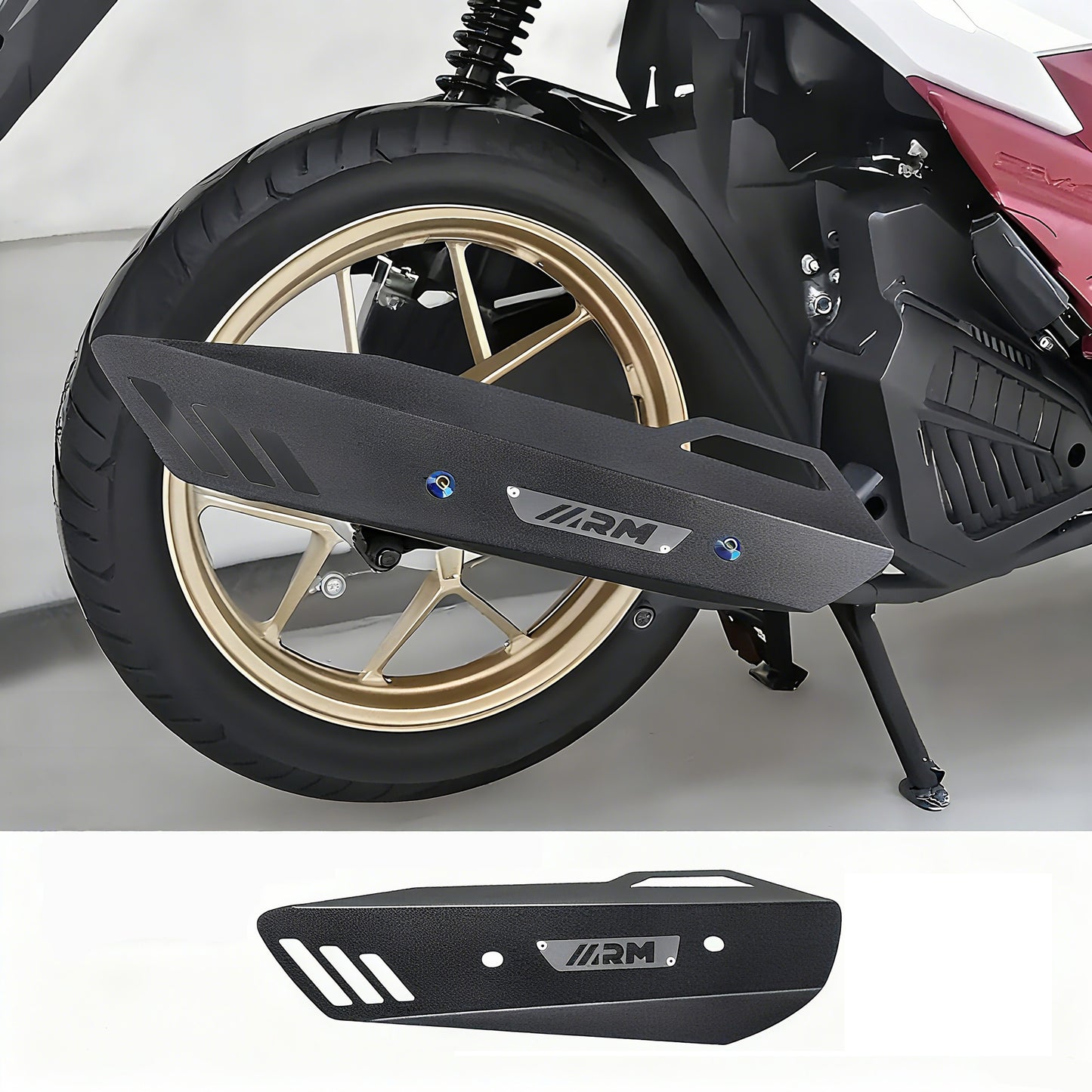 Motorcycle exhaust pipe protective cover for Honda CLICK VARIO BEAT GENIO