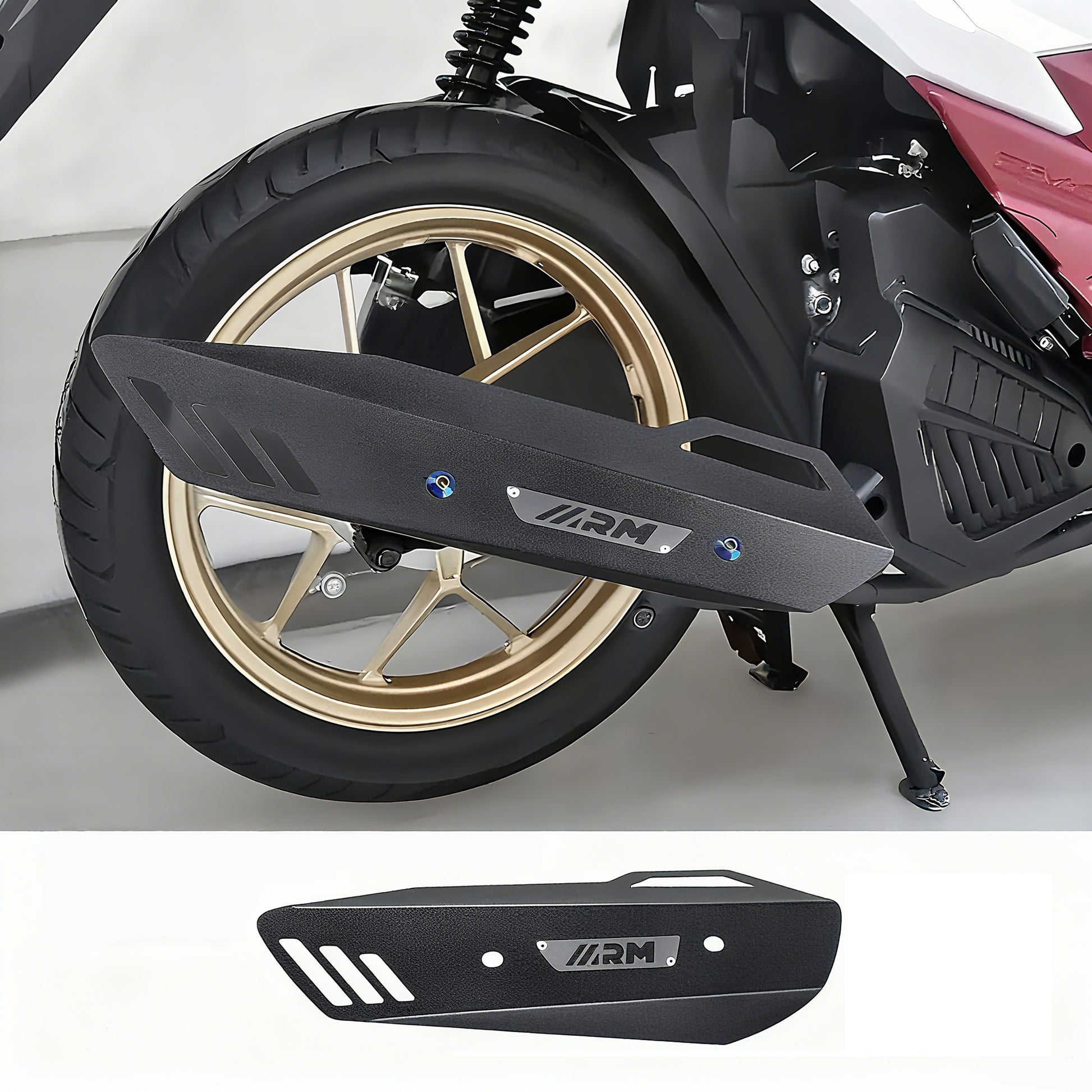 Motorcycle exhaust pipe protective cover for Honda CLICK VARIO BEAT GENIO