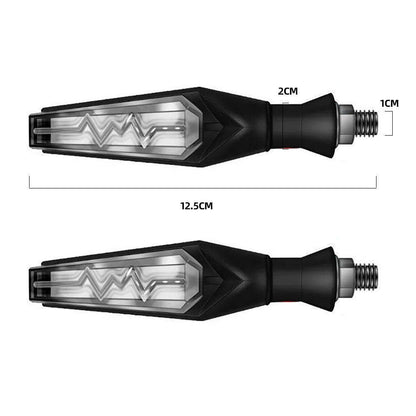 Dimensions and Measurements of LED Motorcycle Lighting System
