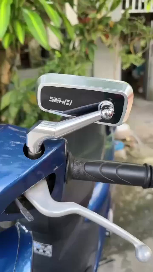 H2C Motorcycle Side Rearview Mirrors High Quality Anti-Shake Mirrors Universal Motorbike Accessories