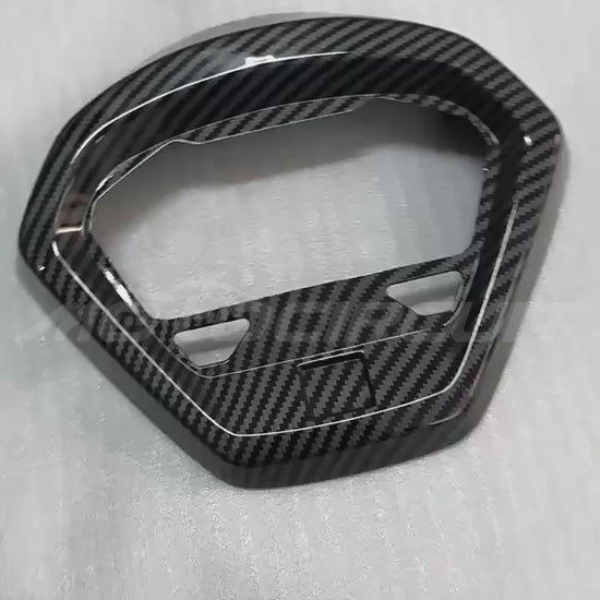 Water transfer printed carbon fiber instrument cover