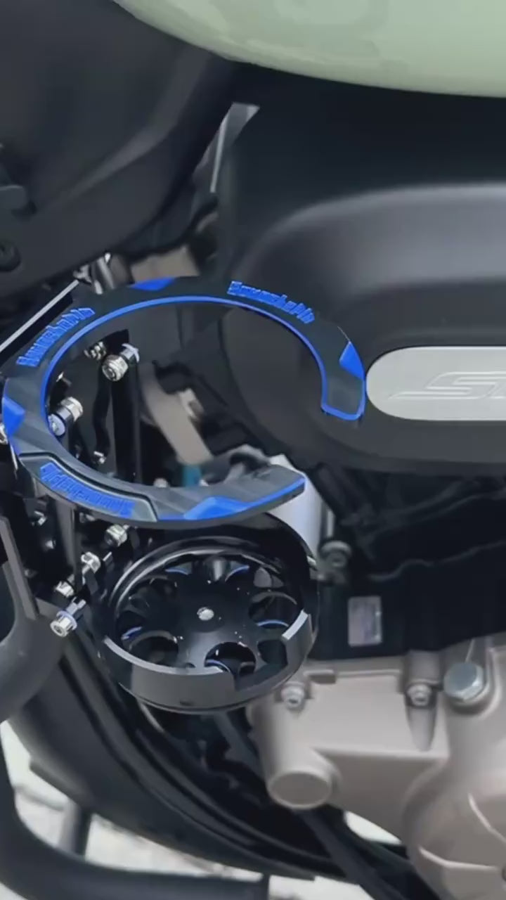 Video demonstration showing how to fold and use the drink holder on various vehicles