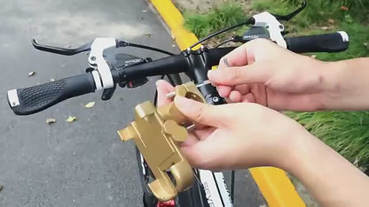 360 Degree Adjustable Motorcycle Phone Holder, Universal Cycling Holder for Scooters, Bicycles & Dirt Bikes