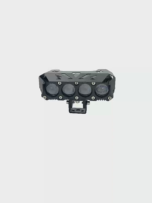 Ultra Bright LED Motorcycle Fog Light Headlight 60W 6000K Waterproof Dual Color Flashing Auto Lighting system