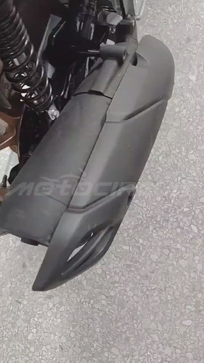 Motorcycle Anti-Scalding Exhaust Pipe Protective Decorative Cover For 2025 Yamaha Nmax155 Carbon Fiber Modified Accessories