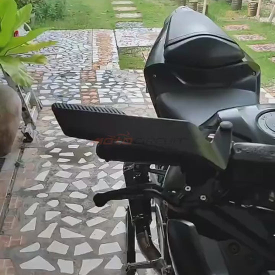 Installation and Demo Video for Espejo Motorcycle Bar End Mirror