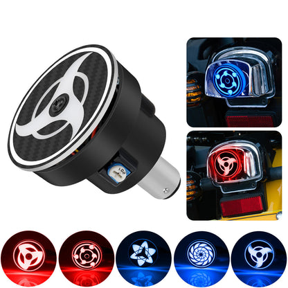 Universal Motorcycle LED RGB Rotating Brake Light Bulb