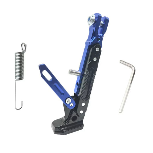 Universal adjustable CNC motorcycle kickstand - aluminum alloy side support