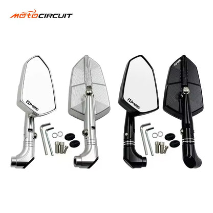 Street King Universal Motorcycle Rearview Mirror on handlebar
