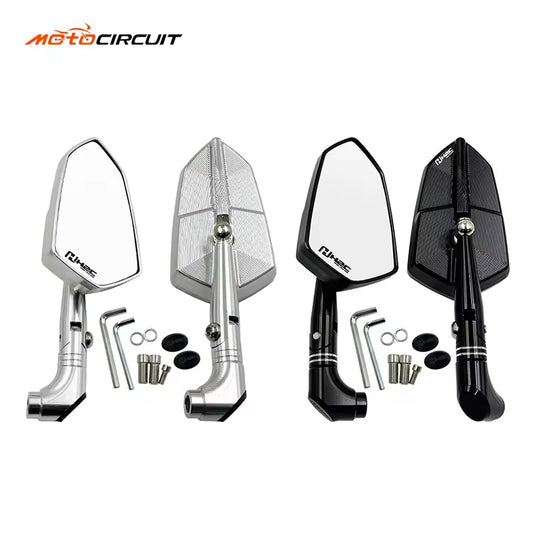 Street King Universal Motorcycle Rearview Mirror on handlebar