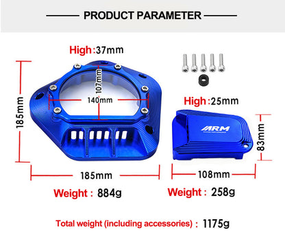 Yamaha NVX155 AEROX 155 CNC engine cover dimension drawing